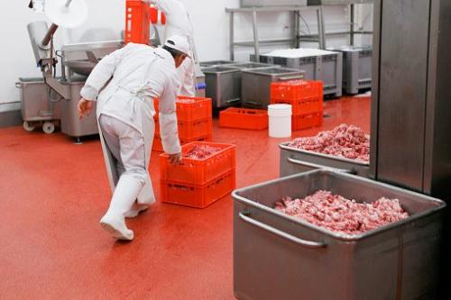 Floor coating in commercial kitchen